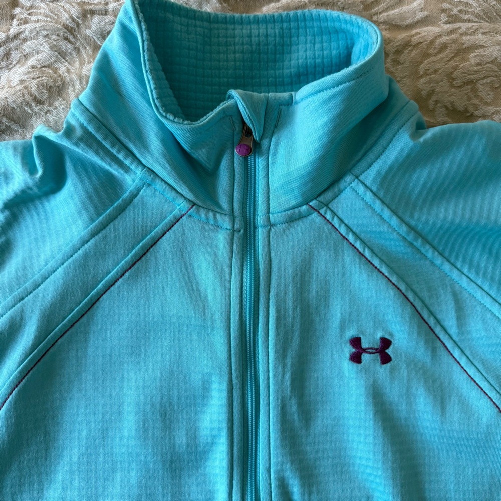 Under Armour Teal Quarter Zip Top